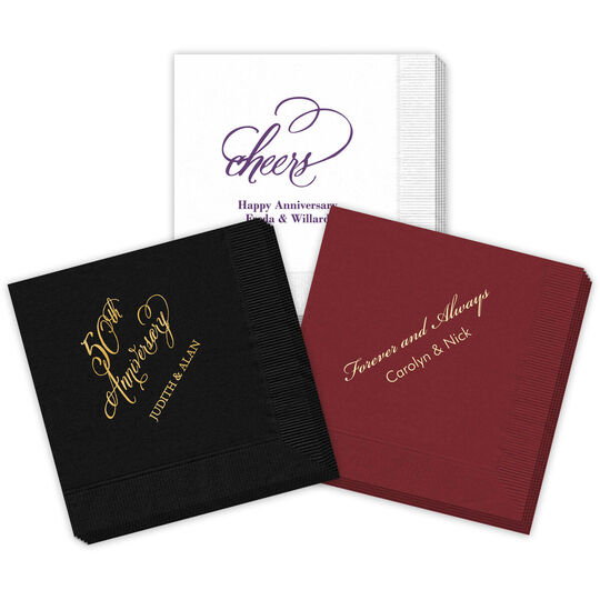 Design Your Own Anniversary Napkins
